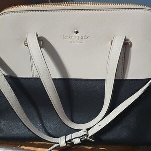 Kate Spade Two-Tone Black and Cream Shoulder Bag